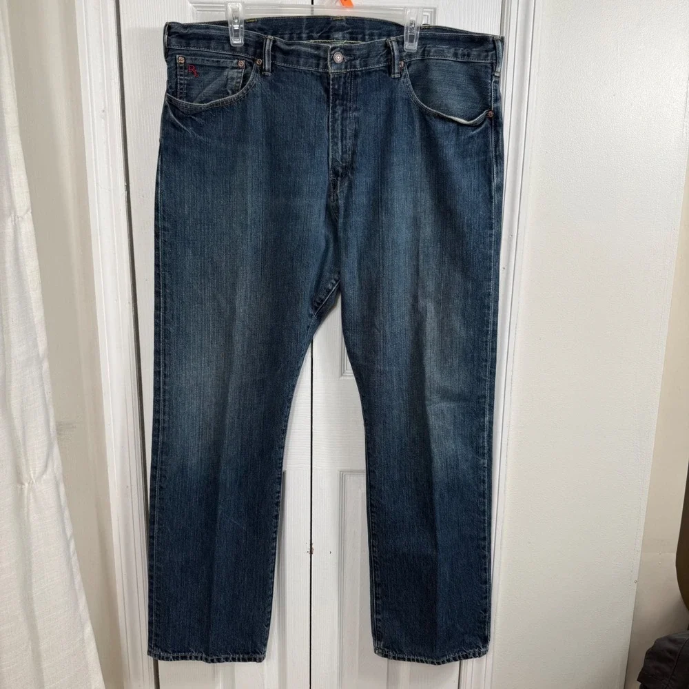 Polo Ralph Lauren Straight Leg Jeans 40/32 Blue Denim Classic Americana Style
